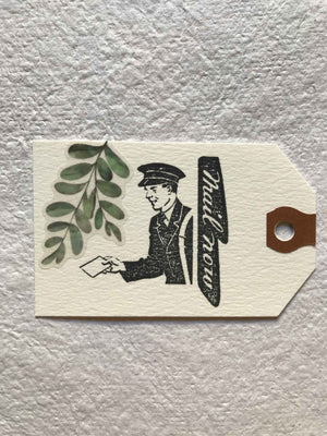 'Mail Now' Vintage Postie Rubber Stamp by Mic Moc -Vintage Post by micmoc.com at Mic Moc