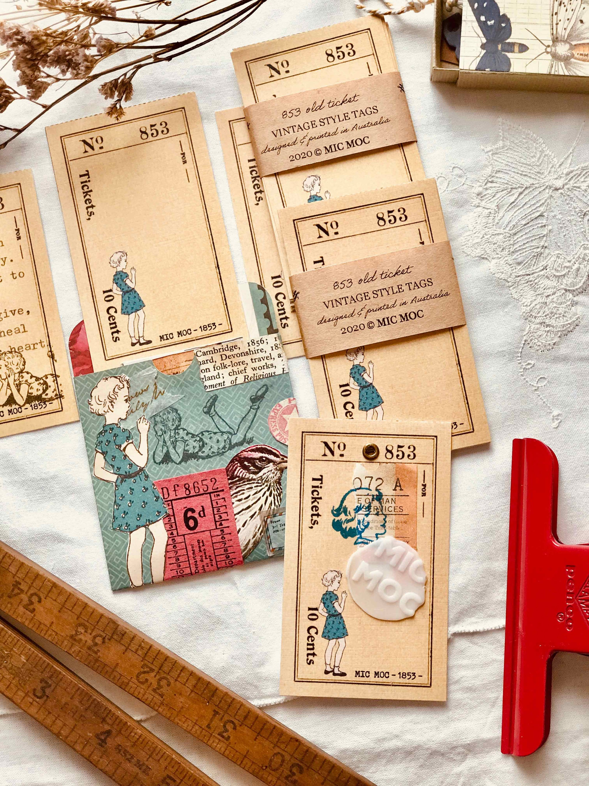 'Vintage Girl Portrait’ Rubber Stamp by Mic Moc - My Storybook from micmoc.com at Mic Moc