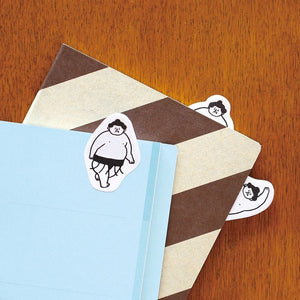 Ohagiyama Mini Sticky Notes - Sumo Wrestler Adhesive Notes at micmoc.com at Mic Moc