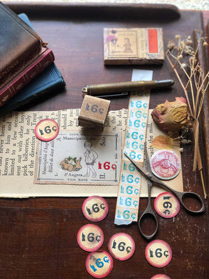 '6 Cents' Wood Rubber Stamp by Mic Moc (6セントの価格)from micmoc.com