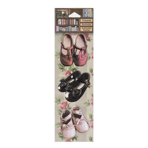 Vintage Mary Janes Puffy Stickers (7 Gypsies) - Pack of 3 by micmoc.com at Mic Moc