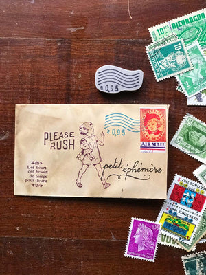 ‘95 cent postmark’  Rubber Stamp by Mic Moc ('消印')