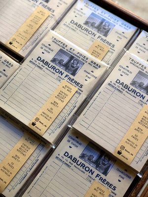 'Vintage Grocer' Receipt Note Pad - by Mic Moc (ヴィンテージ食料品レシートメモ帳)from micmoc.com