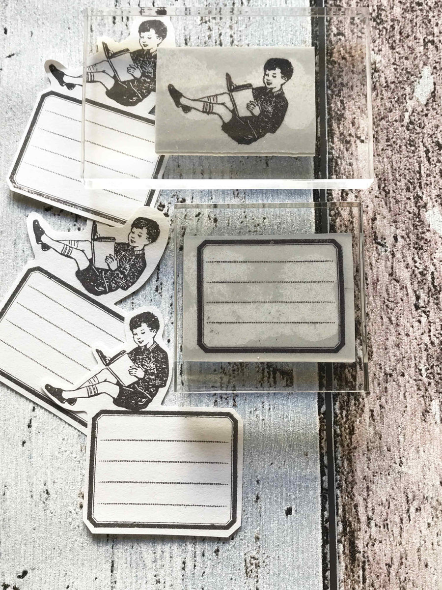 'Book Love' Rubber Stamp by Mic Moc from micmoc.com
