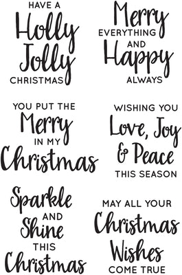 Kaisercraft Sentiments Clear Stamps - Jolly CS 312 from micmoc.com at Mic Moc Curated Emporium