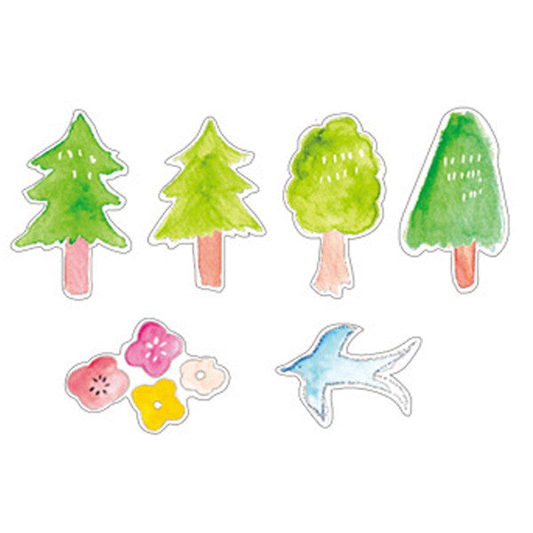 Chobit Wit Die-cut Sticker Set - Forest by micmoc.com at Mic Moc