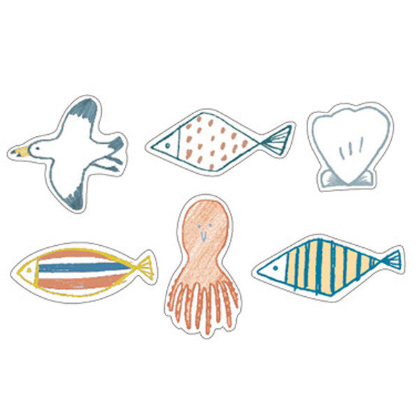 Chobit Wit Die-cut Sticker Set - Sea by micmoc.com at Mic Moc Curated Emporium