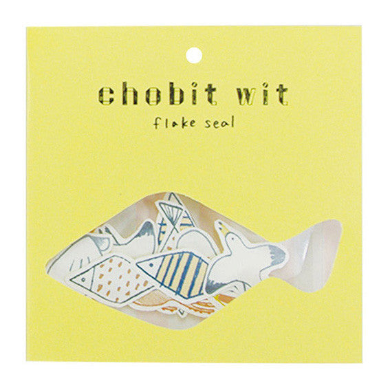 Chobit Wit Die-cut Sticker Set - Sea by micmoc.com at Mic Moc Curated Emporium
