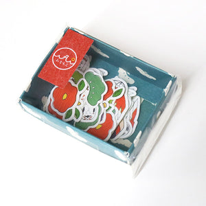 Wawomon Boxed Sticker Set - Kokeshi Dolls