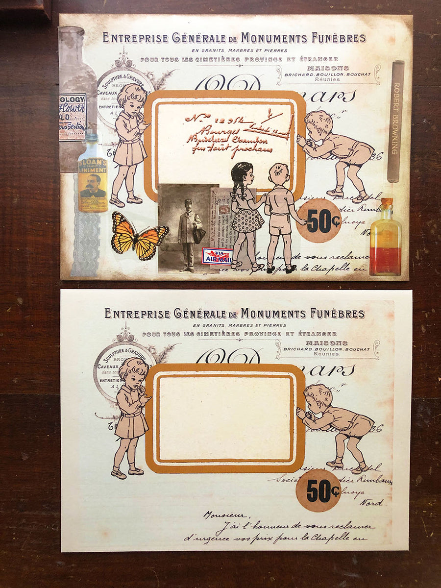 Easy - Vintage Envelopes with Ephemera #tagmetuesday 