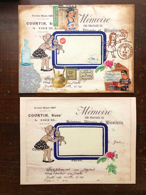 Vintage French Envelopes 'Compagnon de jeu' (Pack of 4)