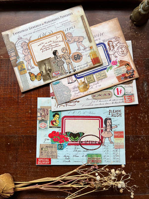 Vintage French Envelopes 'Compagnon de jeu' (Pack of 4)