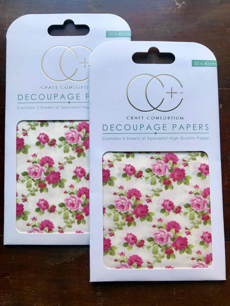 'Rose Bouquet' Tanya Whelan retro flowers Decoupage Paper - Craft Consortium from micmoc.com