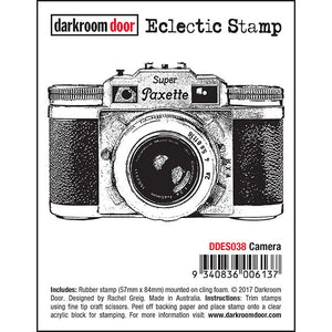 Darkroom Door Cling-Mount Eclectic Stamp - Camera at micmoc.com at Mic Moc Curated Emporium
