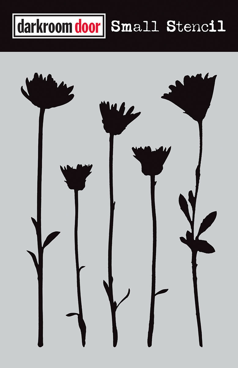 Darkroom Door Small Stencil - Wildflowers from micmoc.com at Mic Moc
