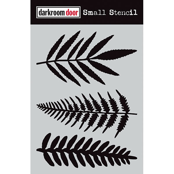Darkroom Door Small Stencil - Ferns at micmoc.com at Mic Moc