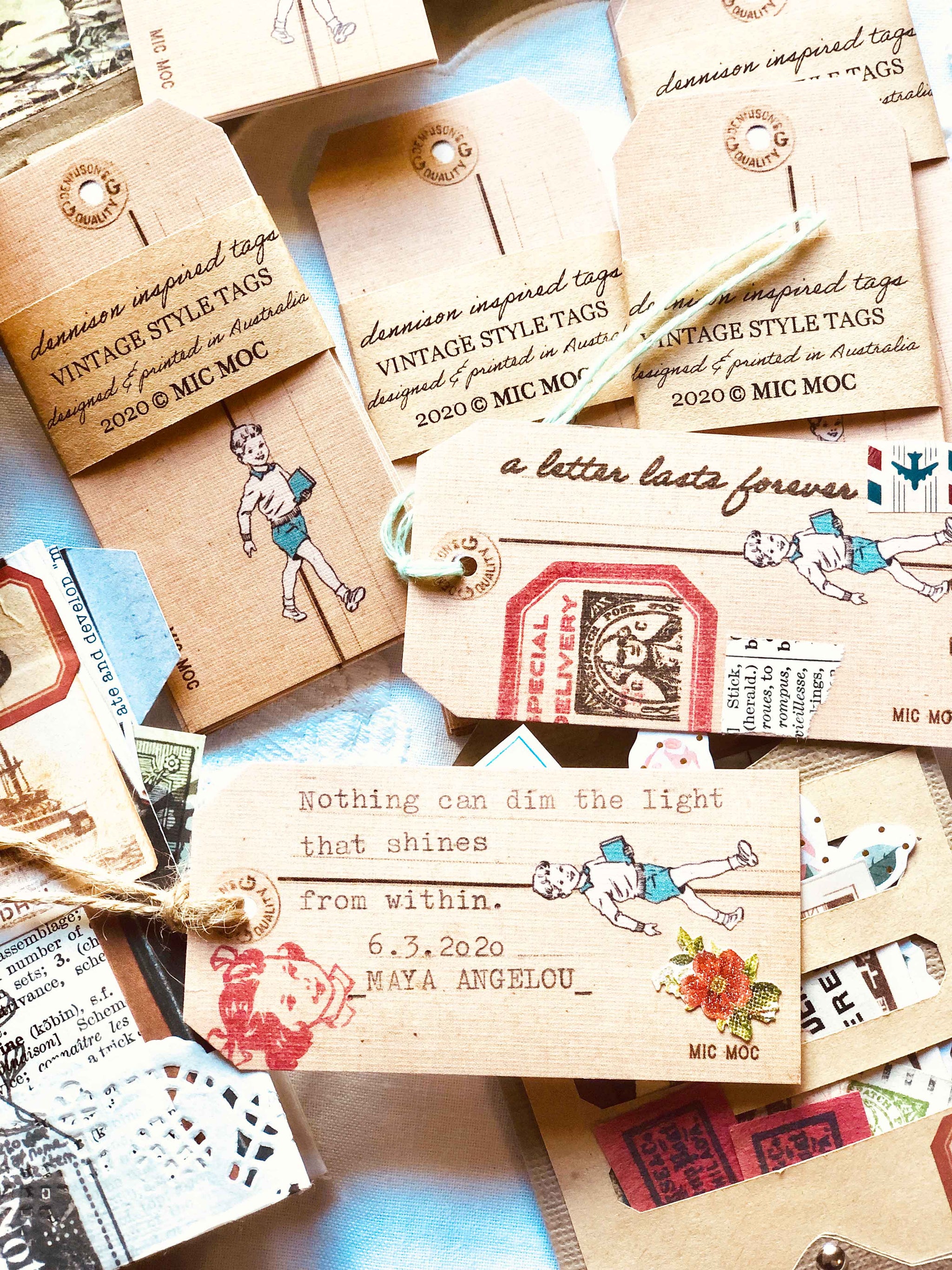 Vintage Style Tag  - VST 001 'Dennison-inspired Tag' from micmoc.com