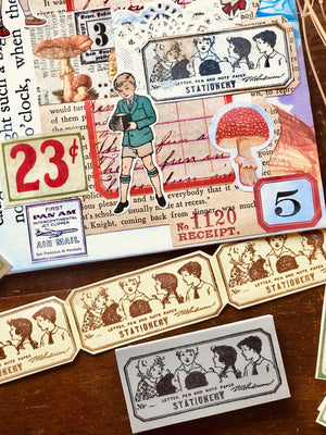 ‘Discussion de groupe’ Rubber Stamp by Mic Moc from micmoc.com