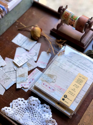 'Doilies & Lace' Vintage Inspired Receipt Note Pad - by Mic Moc (ドイリーとレースメモ帳)from micmoc.com