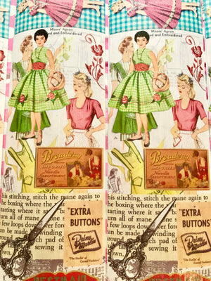 Gummed Collage Sheets - GCS 005 'Dressmaker' from micmoc.com