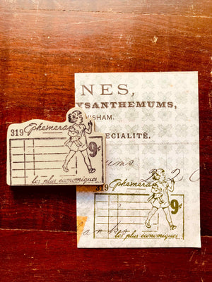 'Ephemera Coupon' Rubber Stamp by Mic Moc from micmoc.com