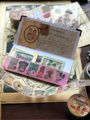 PET Clear Washi Tape 30MM - 'Ephemera Finds' (ビンテージ蒐集品) 