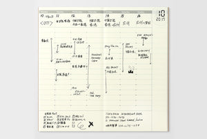 Traveler's Notebook Refill - 018 Free Diary Weekly (Regular Size) from micmoc.com at Mic Moc Curated Emporium