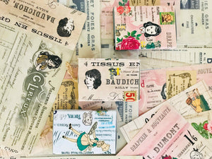 Collage Paper Kit CP002 'A Little French' by Mic Moc (12 Sheets/12 枚) 専用紙セット(フランス風のスタイル)by micmoc.com 
