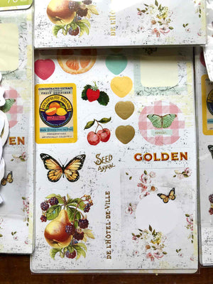 'Fruit Paradise' Ephemera + Sticker Pack (70pc) - Prima from micmoc.com