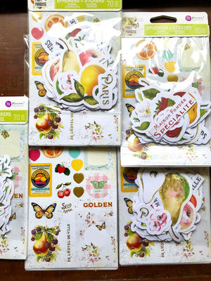 'Fruit Paradise' Ephemera + Sticker Pack (70pc) - Prima from micmoc.com