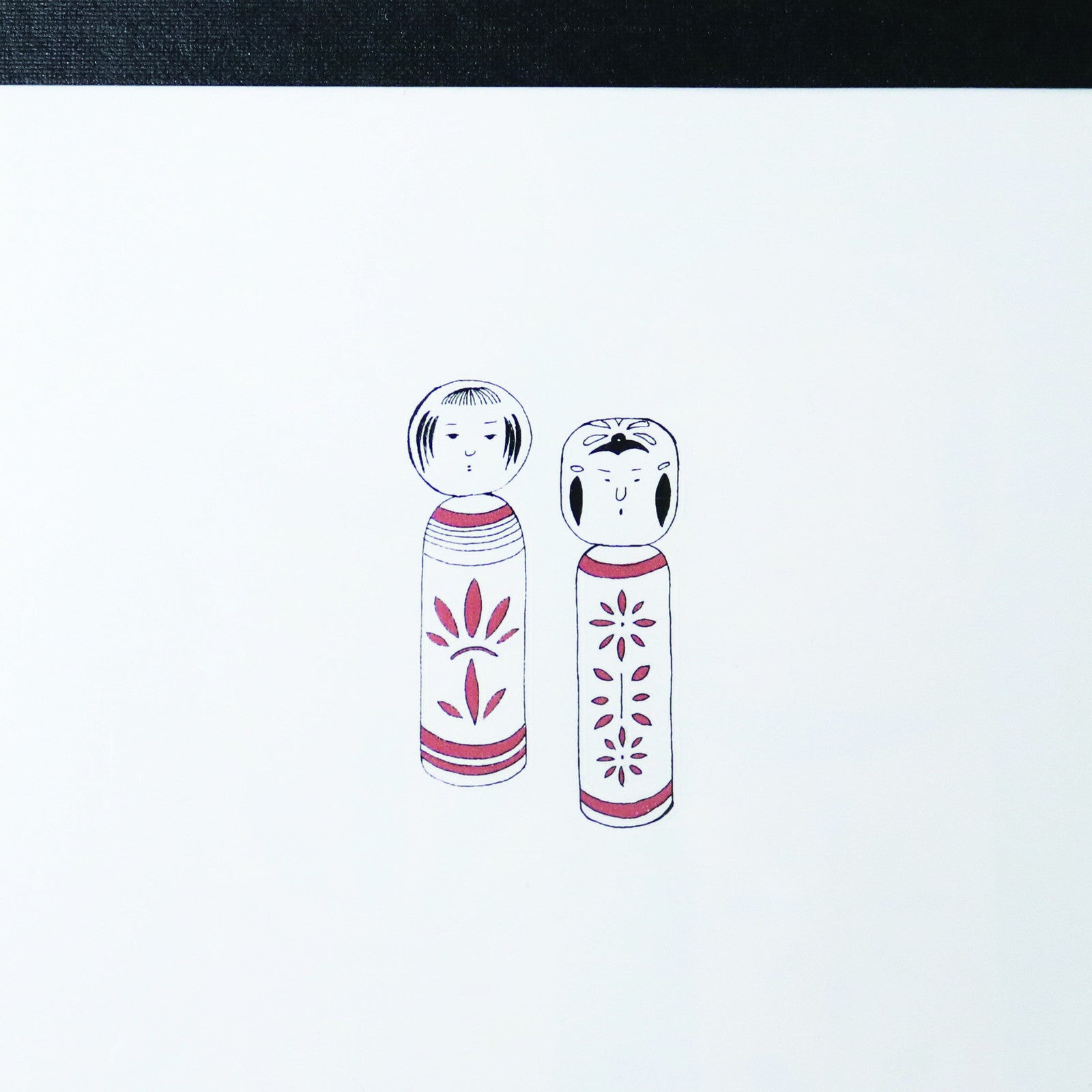 Memo Pad - Kokeshi Dolls