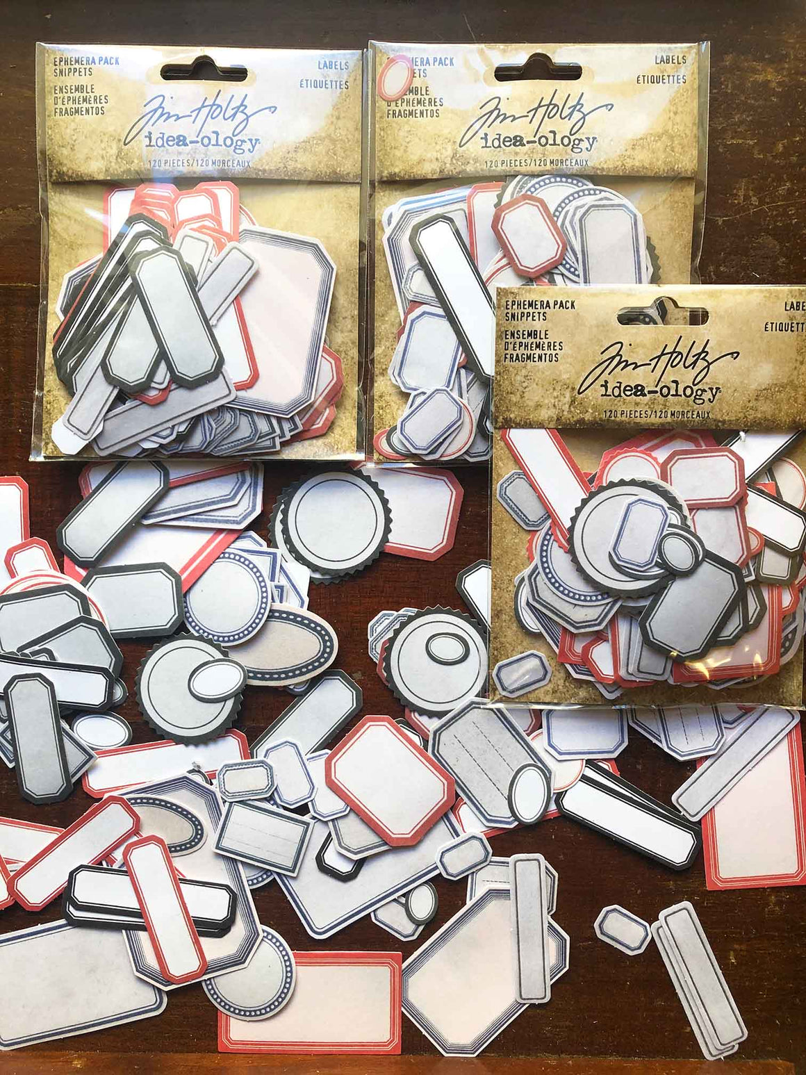 Tim Holtz® New Idea-ology Ephemera Snippets, Labels from micmoc.com at Mic Moc
