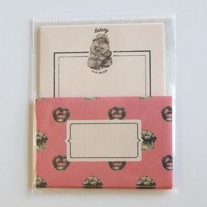 Mini Letter Writing Set - Bakery Bear from micmoc.com at Mic Moc Curated Emporium
