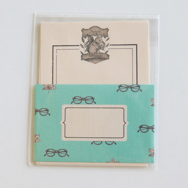 Mini Letter Writing Set - Library Squirrel from micmoc.com at Mic Moc Curated Emporium