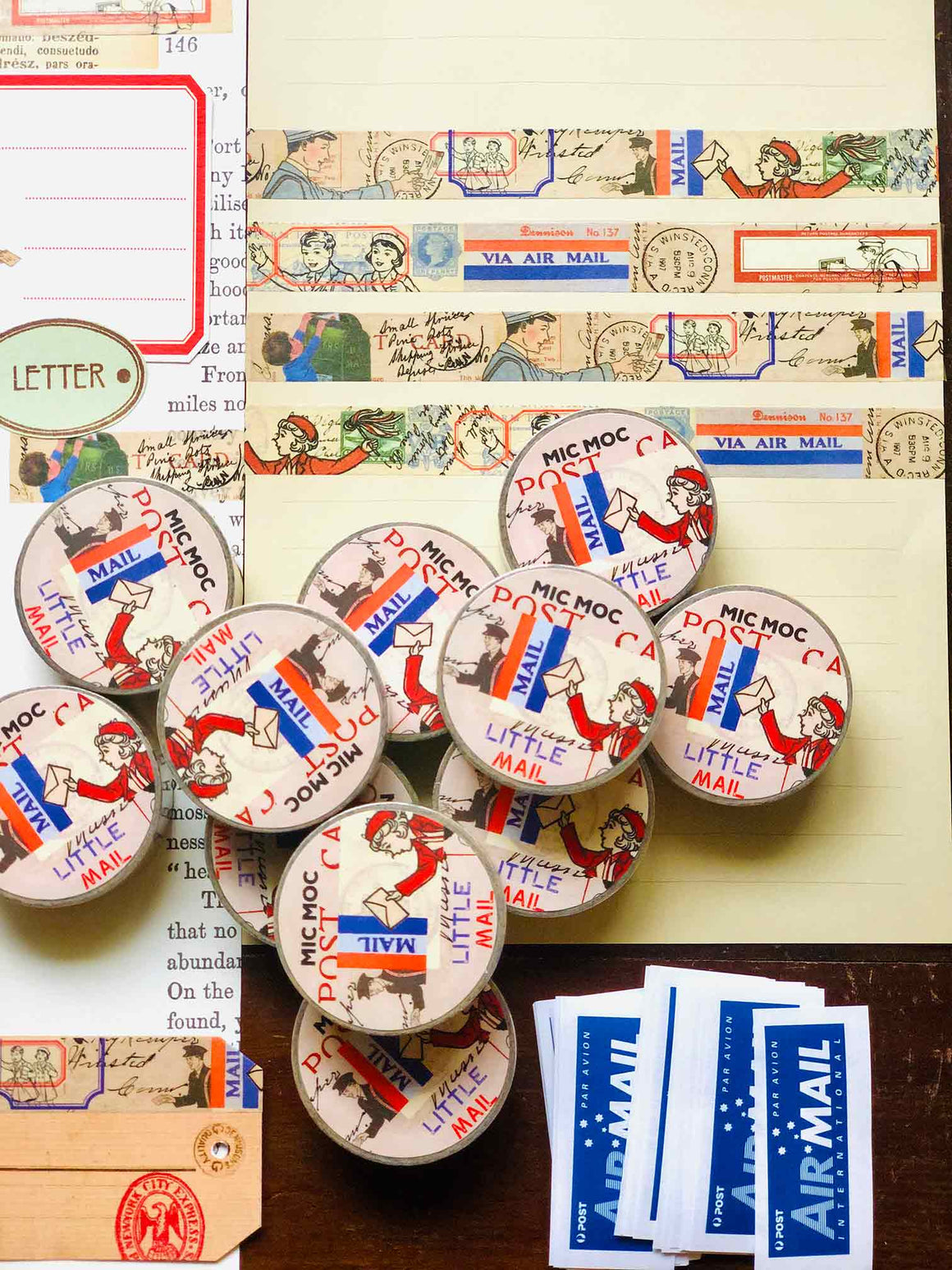 Little Mail Washi (Printed)Tape WT007LM - by Mic Moc from micmoc.com
