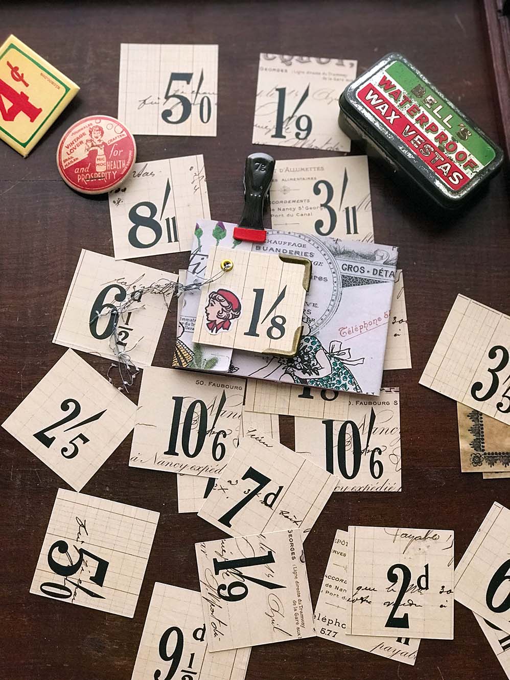 'Mon Numero’ Die Cuts (Paper Embellishments -12 Pk) from micmoc.com ('数字’ トレーディングカード)