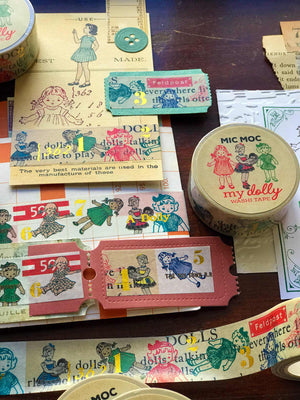 'Petite Stamps' Washi (Printed) Tape WT008PS20M - by Mic Moc from micmoc.com