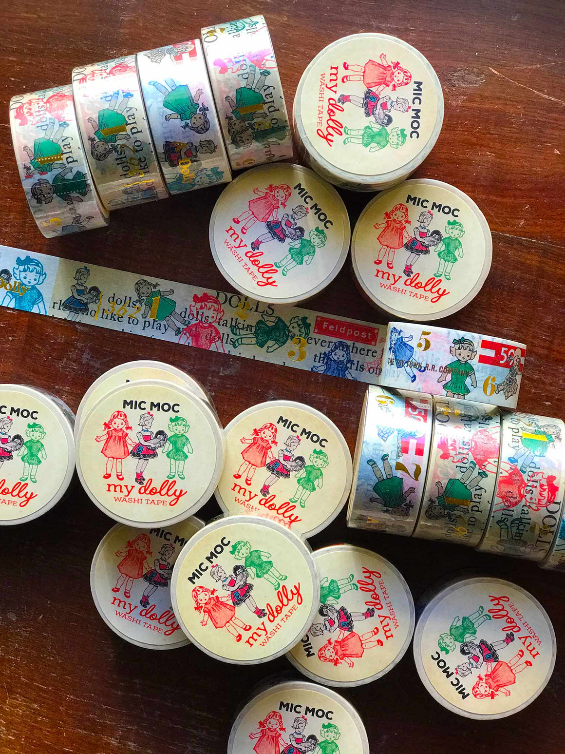 'Petite Stamps' Washi (Printed) Tape WT008PS20M - by Mic Moc from micmoc.com
