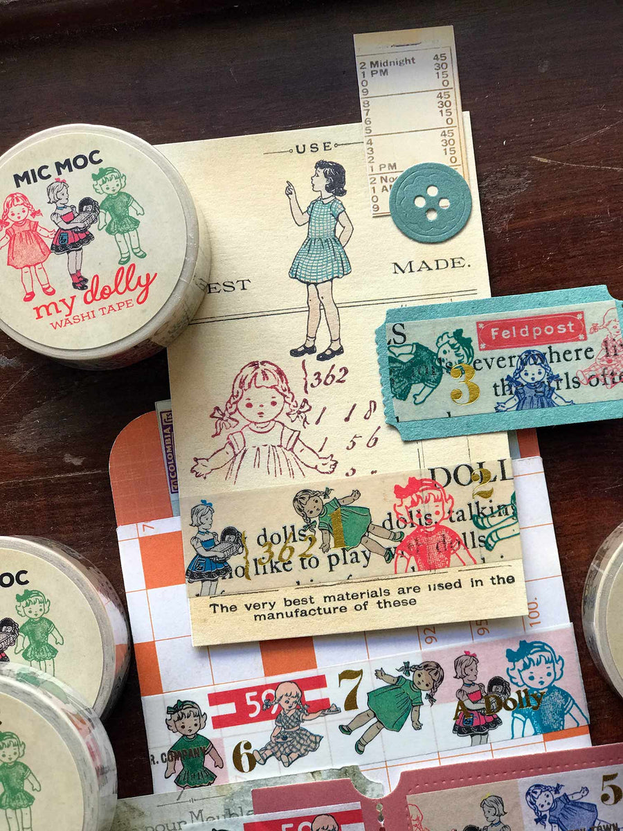'Petite Stamps' Washi (Printed) Tape WT008PS20M - by Mic Moc from micmoc.com
