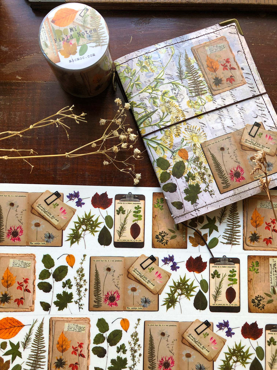 PET Clear WashPET PET Clear Washi Tape 45MM - 'My Field Notes' ('野帳' 和紙) - Mic Moc from micmoc.com at Mic Moc