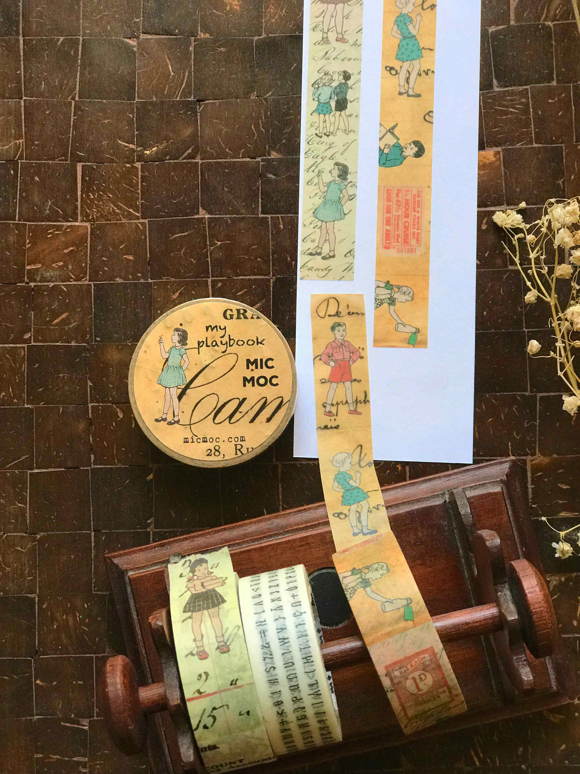 My Playbook Collage Washi (Printed)Tape WT002MPB - by Mic Moc from micmoc.com