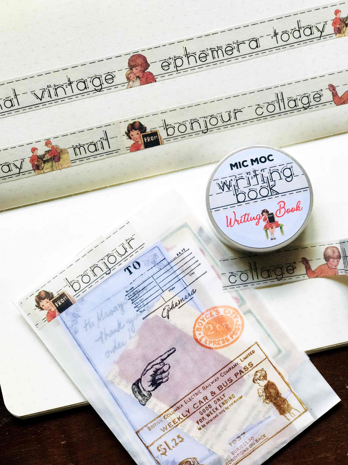 My Writing Book Washi (Printed)Tape WT004MWB - by Mic Moc from micmoc.com