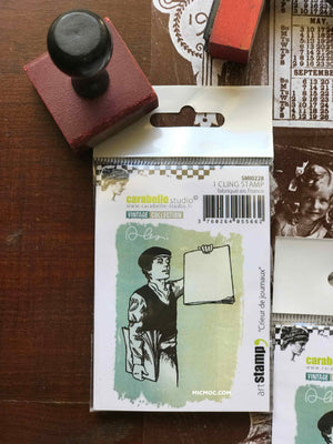 News Boy Cling Mount Rubber Stamp by Carabelle Studio by micmoc.com at Mic Moc Curated Emporium