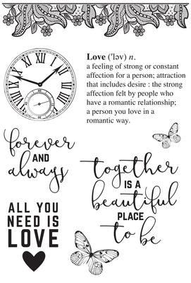 Kaisercraft Clear Stamps - P.S. I Love You CS277 from micmoc.com at Mic Moc