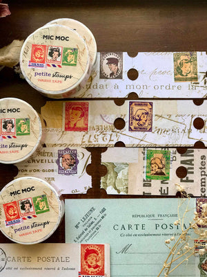 'Petite Stamps' Washi (Printed) Tape WT008PS20M - by Mic Moc from micmoc.com