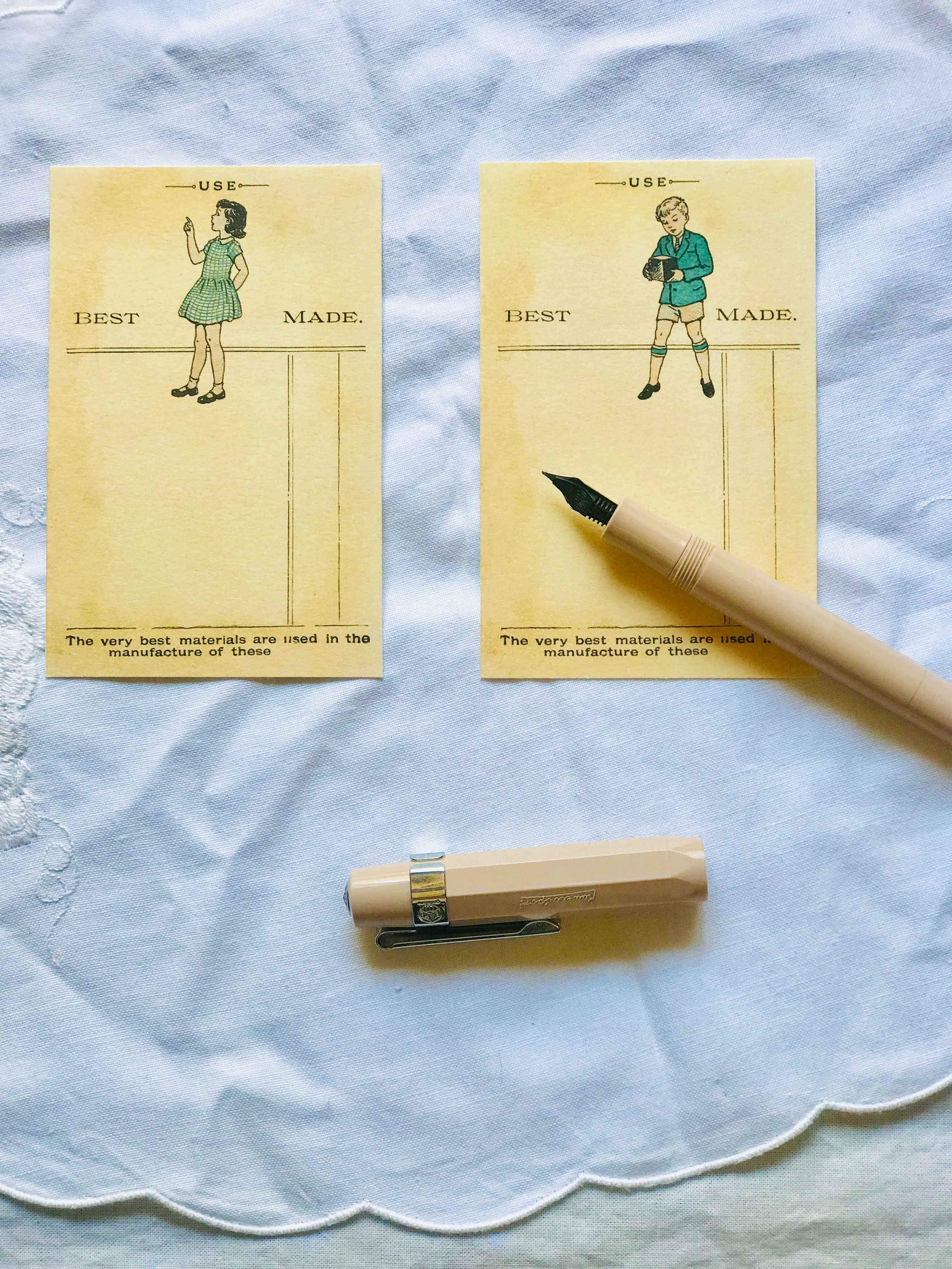 Vintage Journal Card Set  -  JC 004 'My Play Book' Aged from Mic Moc at micmoc.com