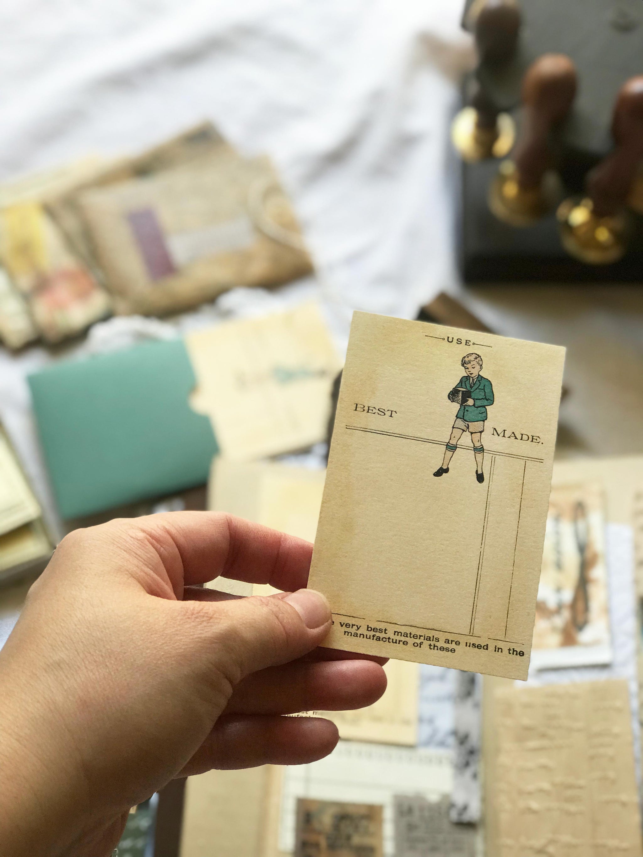 Vintage Journal Card Set  -  JC 004 'My Play Book' Aged from Mic Moc at micmoc.com