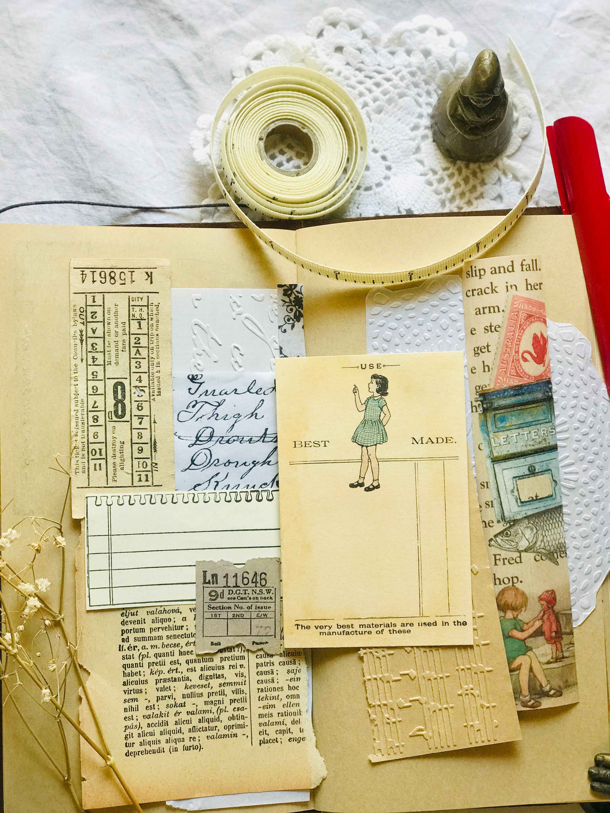 Vintage Journal Card Set  -  JC 004 'My Play Book' Aged from Mic Moc at micmoc.com