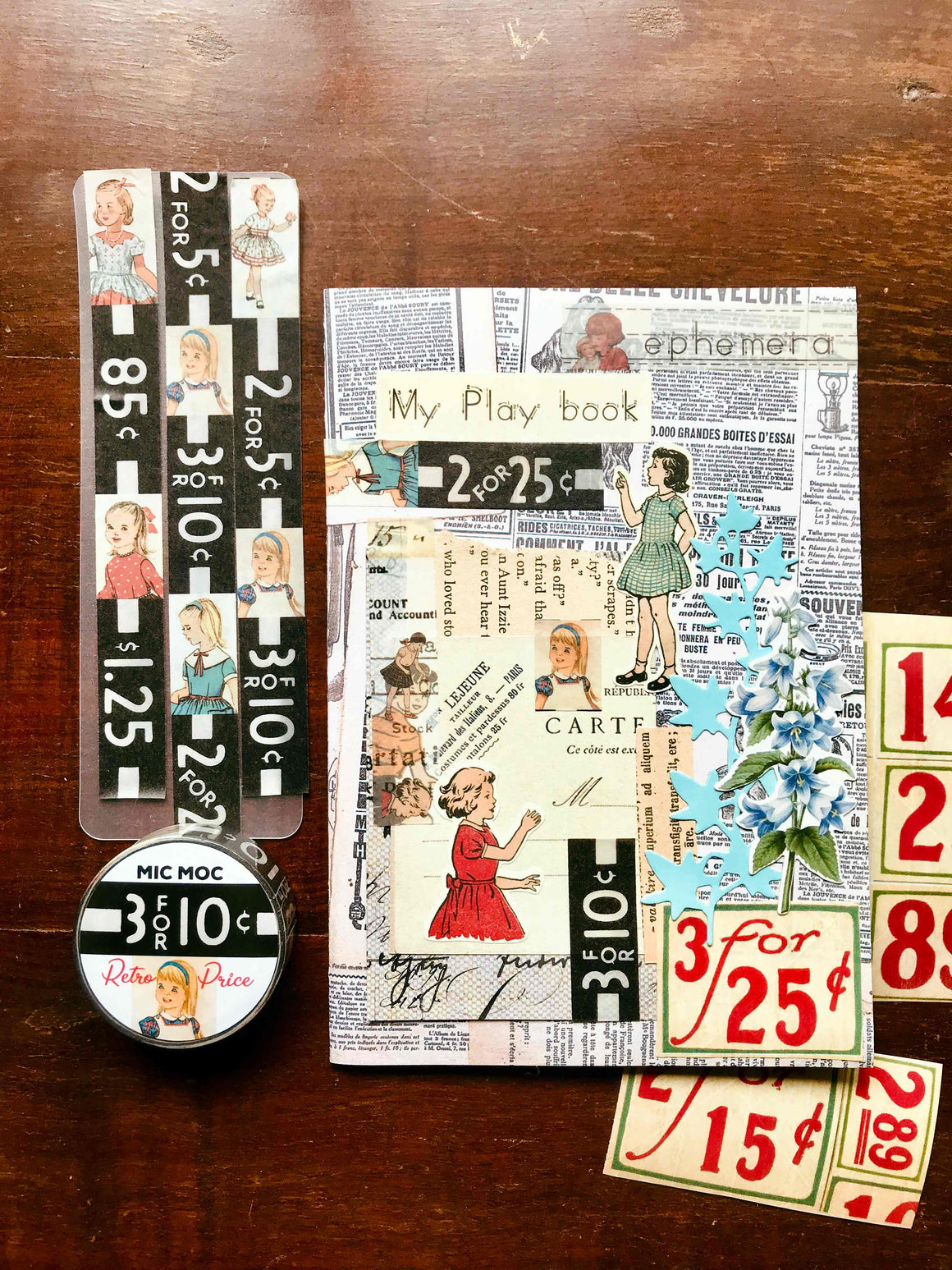Retro Price Washi (Printed)Tape WT003RP by Mic Moc from micmoc.com