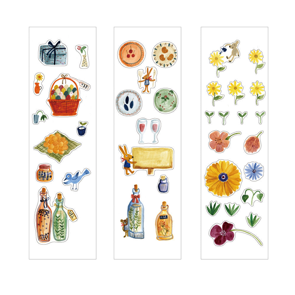 Shinzi Katoh Boxed Sticker Roll - Herb Garden at micmoc.com at Mic Moc